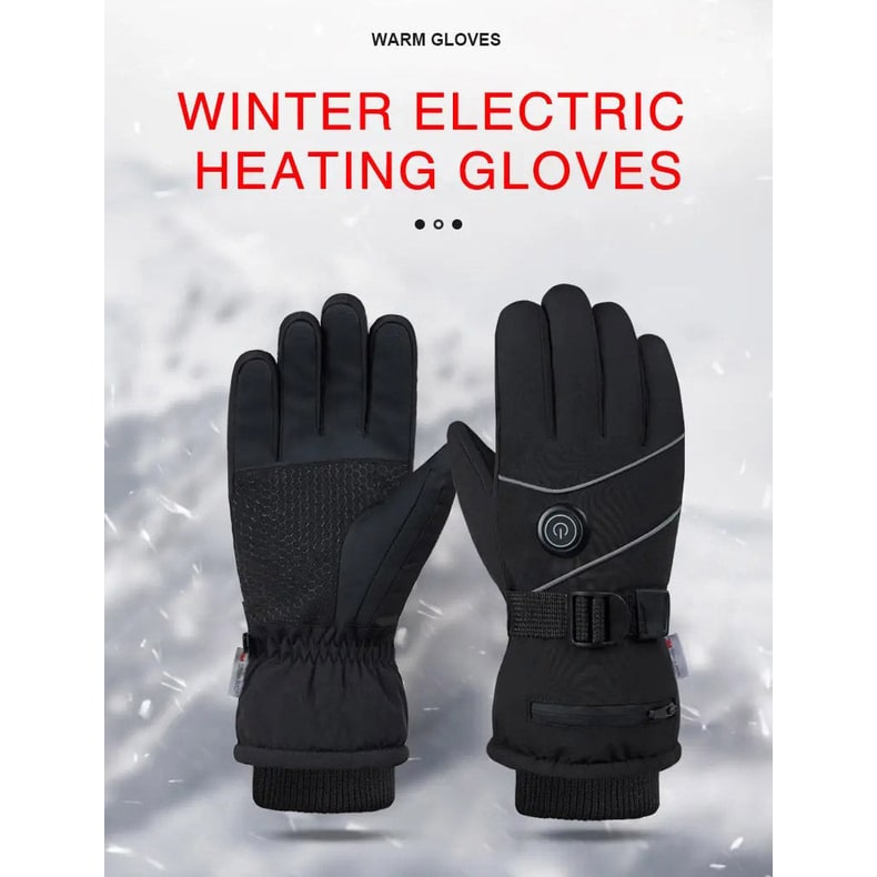 Battery-Powered Heating Gloves with Smart Touch Fingertips & 3 Temperature Settings | Thomler