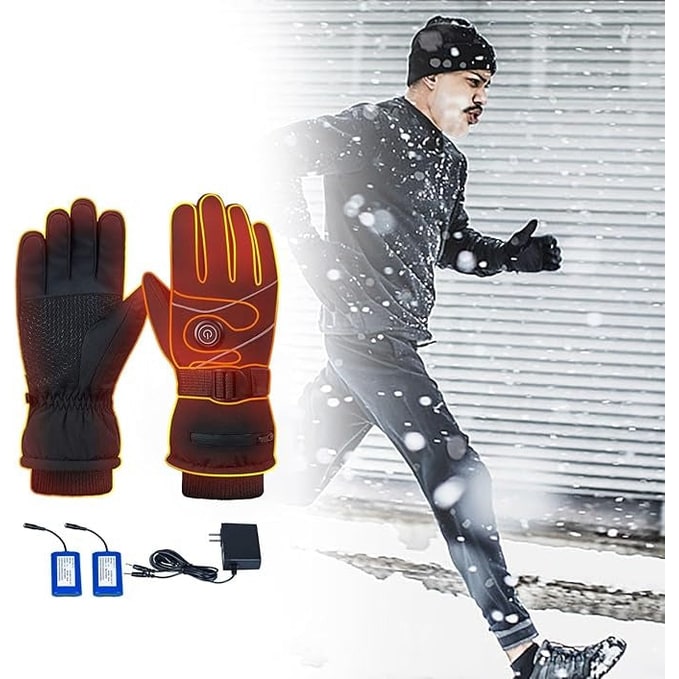 Battery-Powered Heating Gloves with Smart Touch Fingertips & 3 Temperature Settings | Thomler