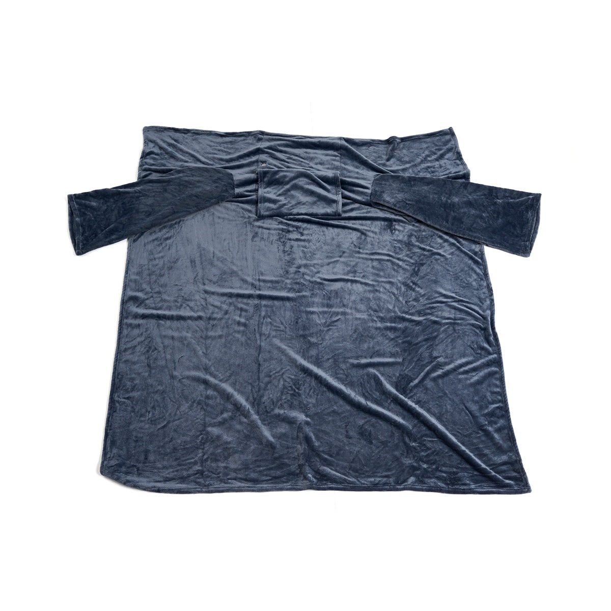 Electric Heated Throw Blanket with Sleeves & Chest Panel – Wearable Fleece Wrap with 3 Heat Settings | Thomler