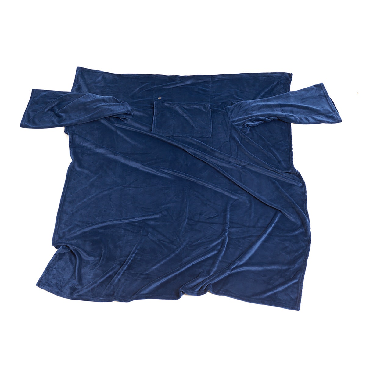 Electric Heated Throw Blanket with Sleeves & Chest Panel – Wearable Fleece Wrap with 3 Heat Settings | Thomler