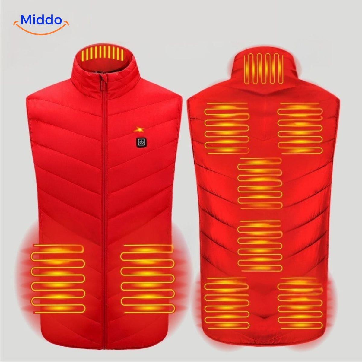 USB Heated Vest with 3 Temperature Settings for Men – Lightweight, Insulated Winter Warmth for Hiking, Outdoor Work & Daily Commutes | Thomler
