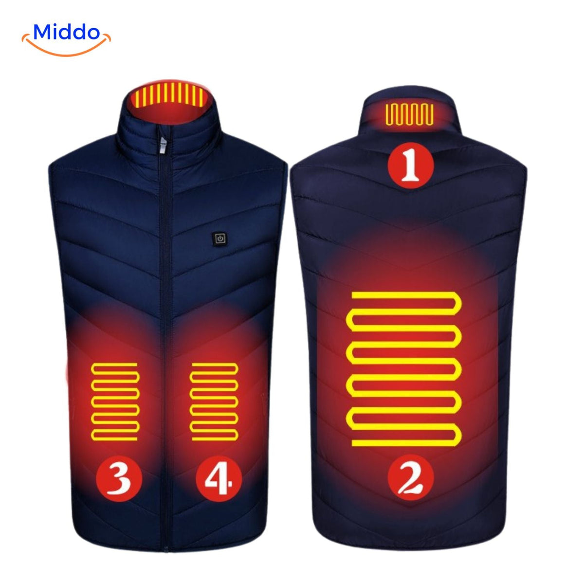 USB Heated Vest with 3 Temperature Settings for Men – Lightweight, Insulated Winter Warmth for Hiking, Outdoor Work & Daily Commutes | Thomler