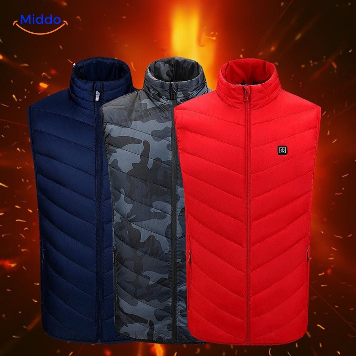 USB Heated Vest with 3 Temperature Settings for Men – Lightweight, Insulated Winter Warmth for Hiking, Outdoor Work & Daily Commutes | Thomler