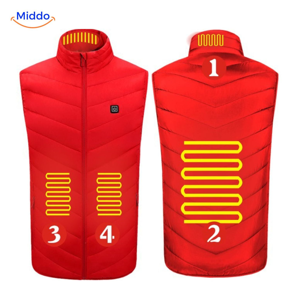 USB Heated Vest with 3 Temperature Settings for Men – Lightweight, Insulated Winter Warmth for Hiking, Outdoor Work & Daily Commutes | Thomler