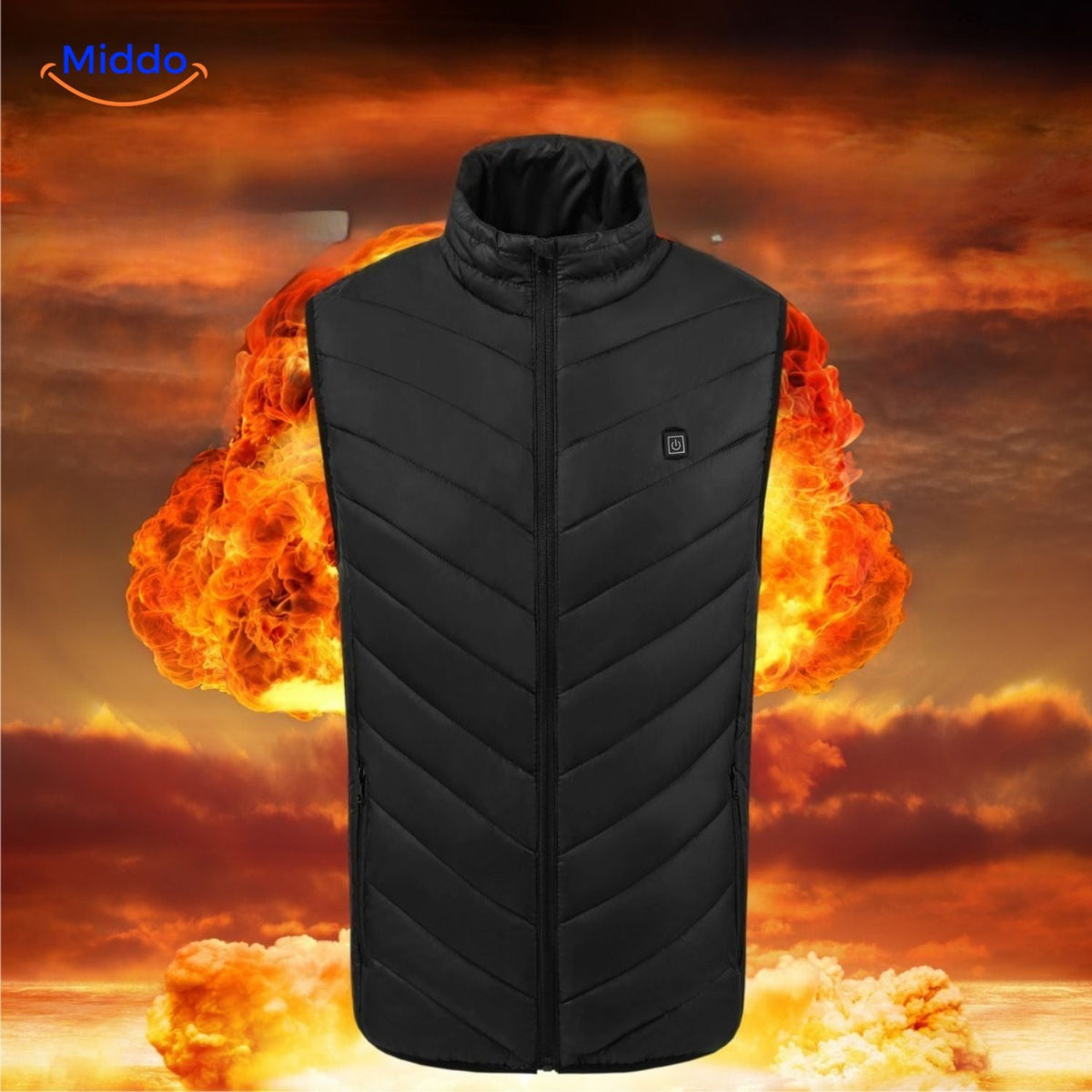 USB Heated Vest with 3 Temperature Settings for Men – Lightweight, Insulated Winter Warmth for Hiking, Outdoor Work & Daily Commutes | Thomler