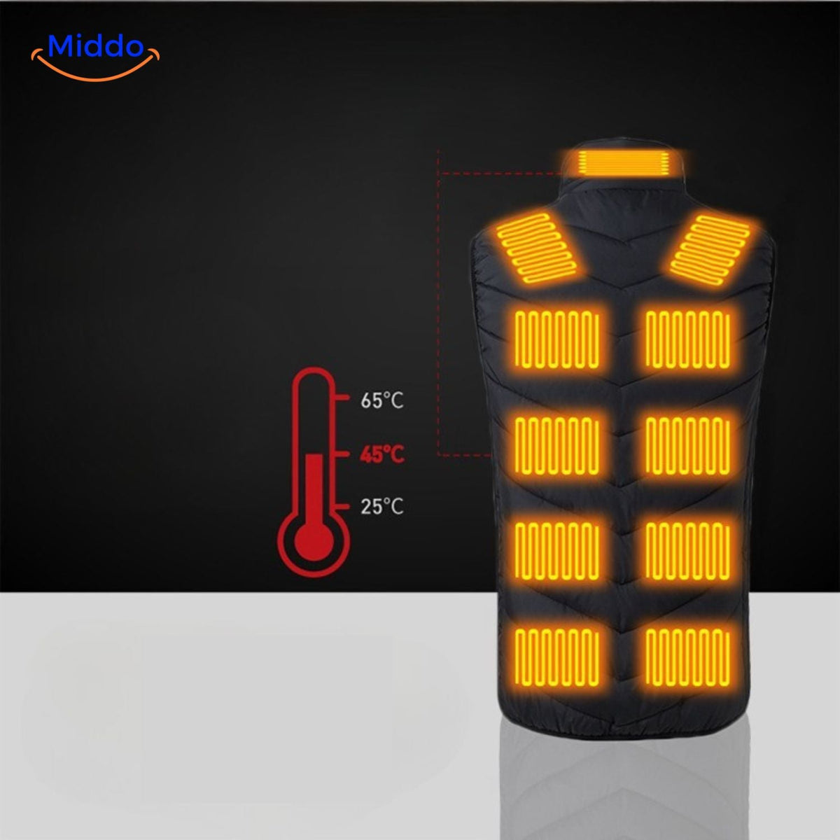USB Heated Vest with 3 Temperature Settings for Men – Lightweight, Insulated Winter Warmth for Hiking, Outdoor Work & Daily Commutes | Thomler