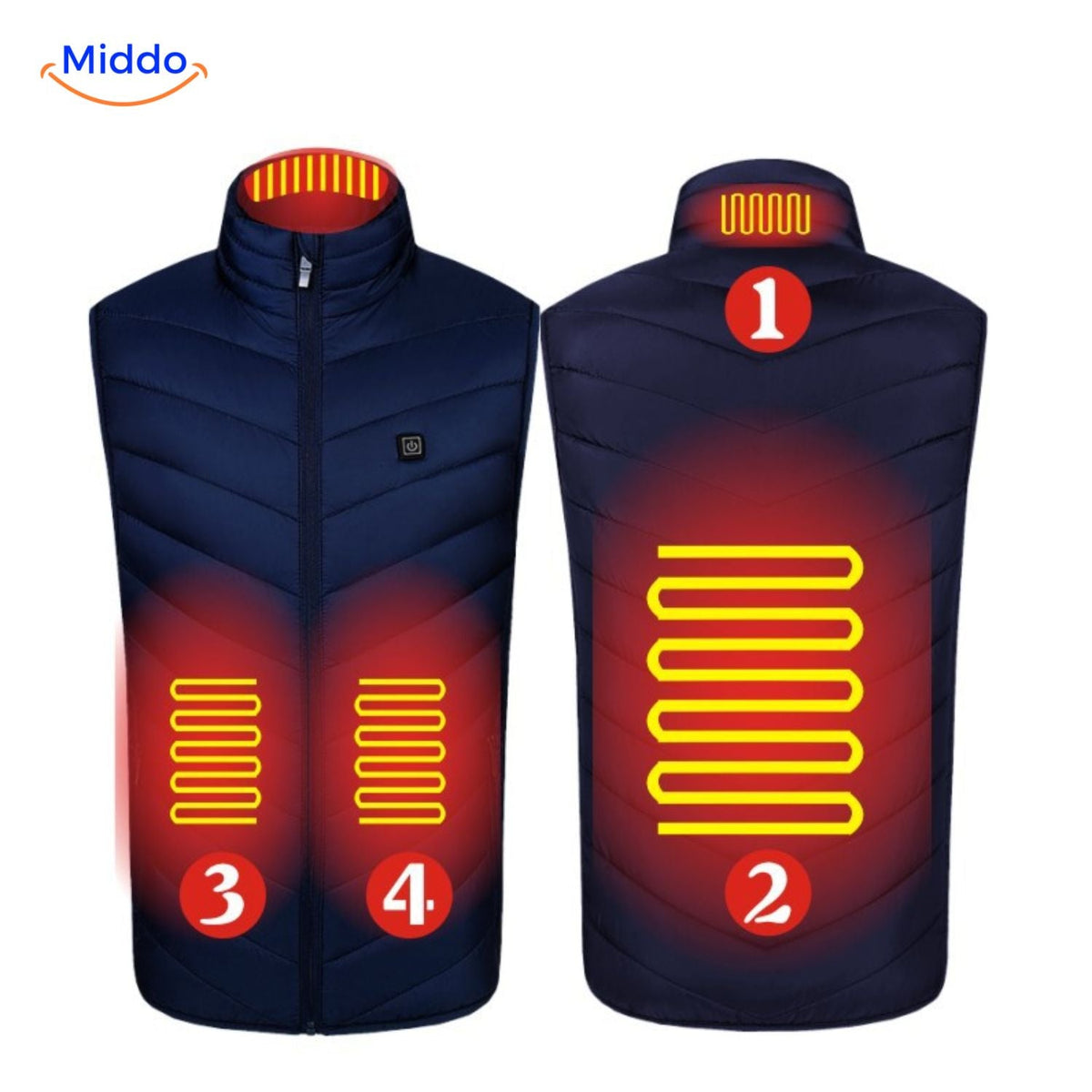 USB Heated Vest with 3 Temperature Settings for Men – Lightweight, Insulated Winter Warmth for Hiking, Outdoor Work & Daily Commutes | Thomler