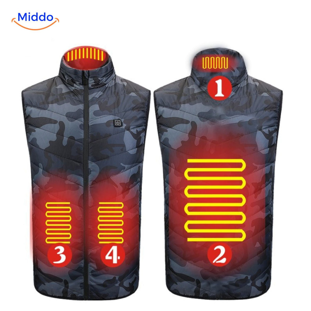 USB Heated Vest with 3 Temperature Settings for Men – Lightweight, Insulated Winter Warmth for Hiking, Outdoor Work & Daily Commutes | Thomler