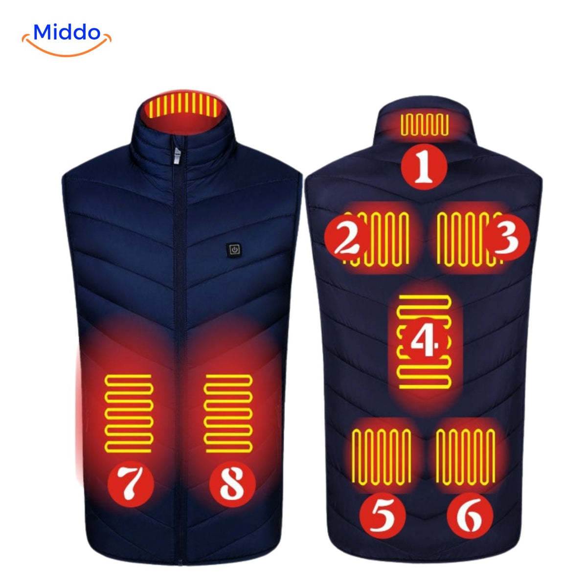 USB Heated Vest with 3 Temperature Settings for Men – Lightweight, Insulated Winter Warmth for Hiking, Outdoor Work & Daily Commutes | Thomler