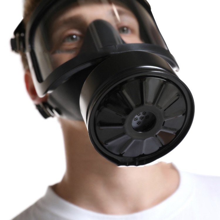 Full-Face Respirator with Built-In Hydration System & Audio Port for CBRN Protection | Thomler