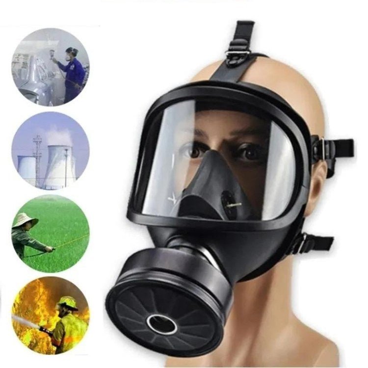 Full-Face Respirator with Built-In Hydration System & Audio Port for CBRN Protection | Thomler