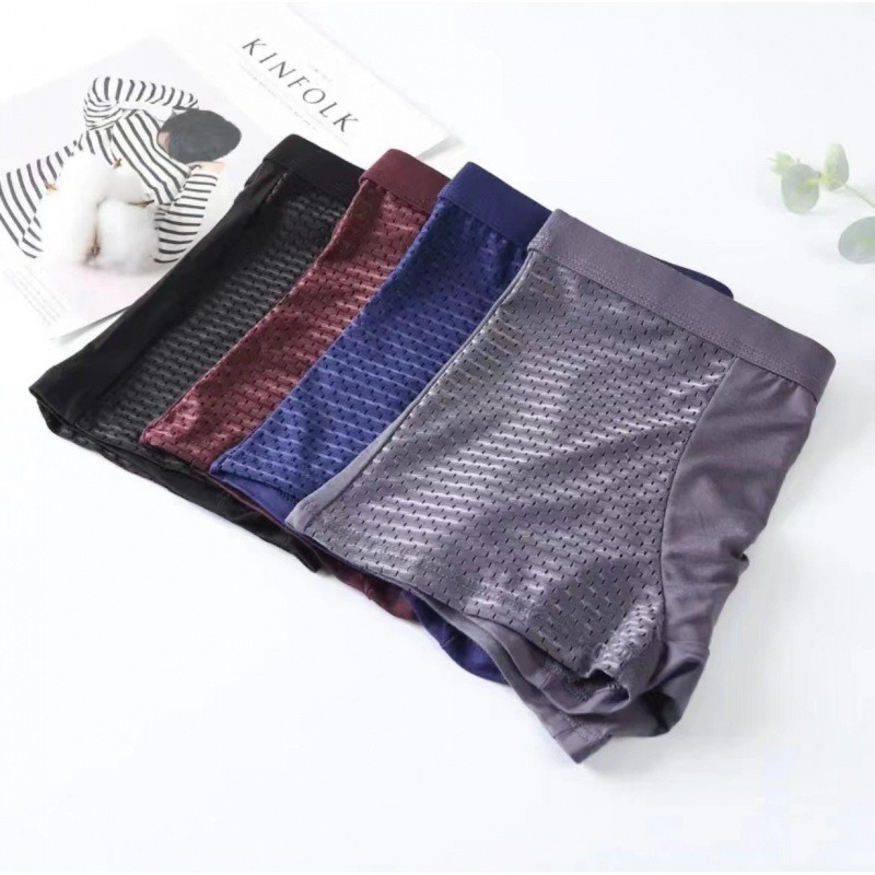 Men's Bamboo Boxer Briefs 4-Pack – Breathable, Stretch-Fit Underwear for All-Day Comfort | Thomler