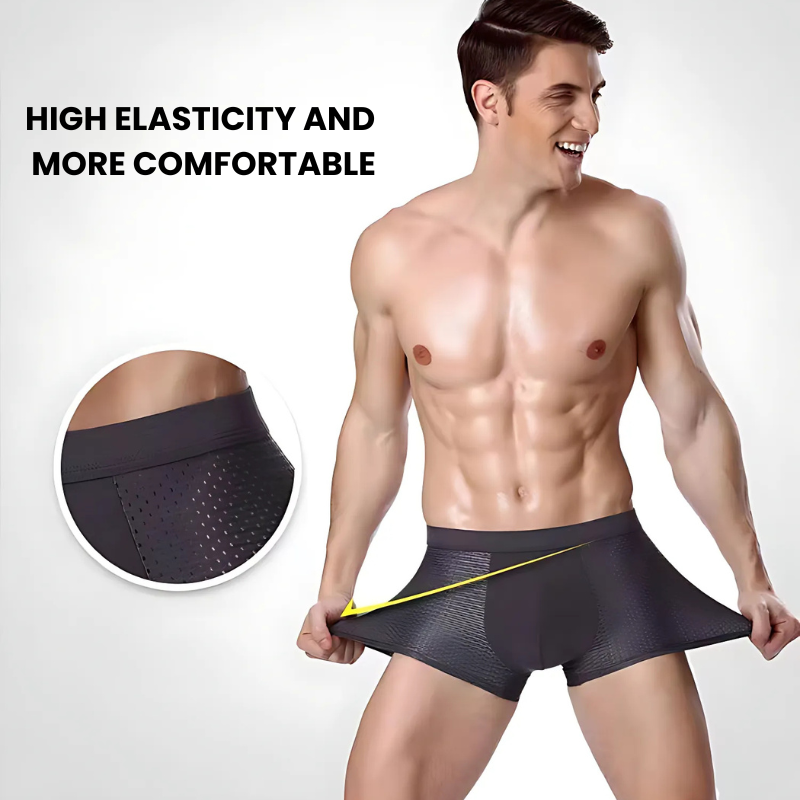 Men's Bamboo Boxer Briefs 4-Pack – Breathable, Stretch-Fit Underwear for All-Day Comfort | Thomler