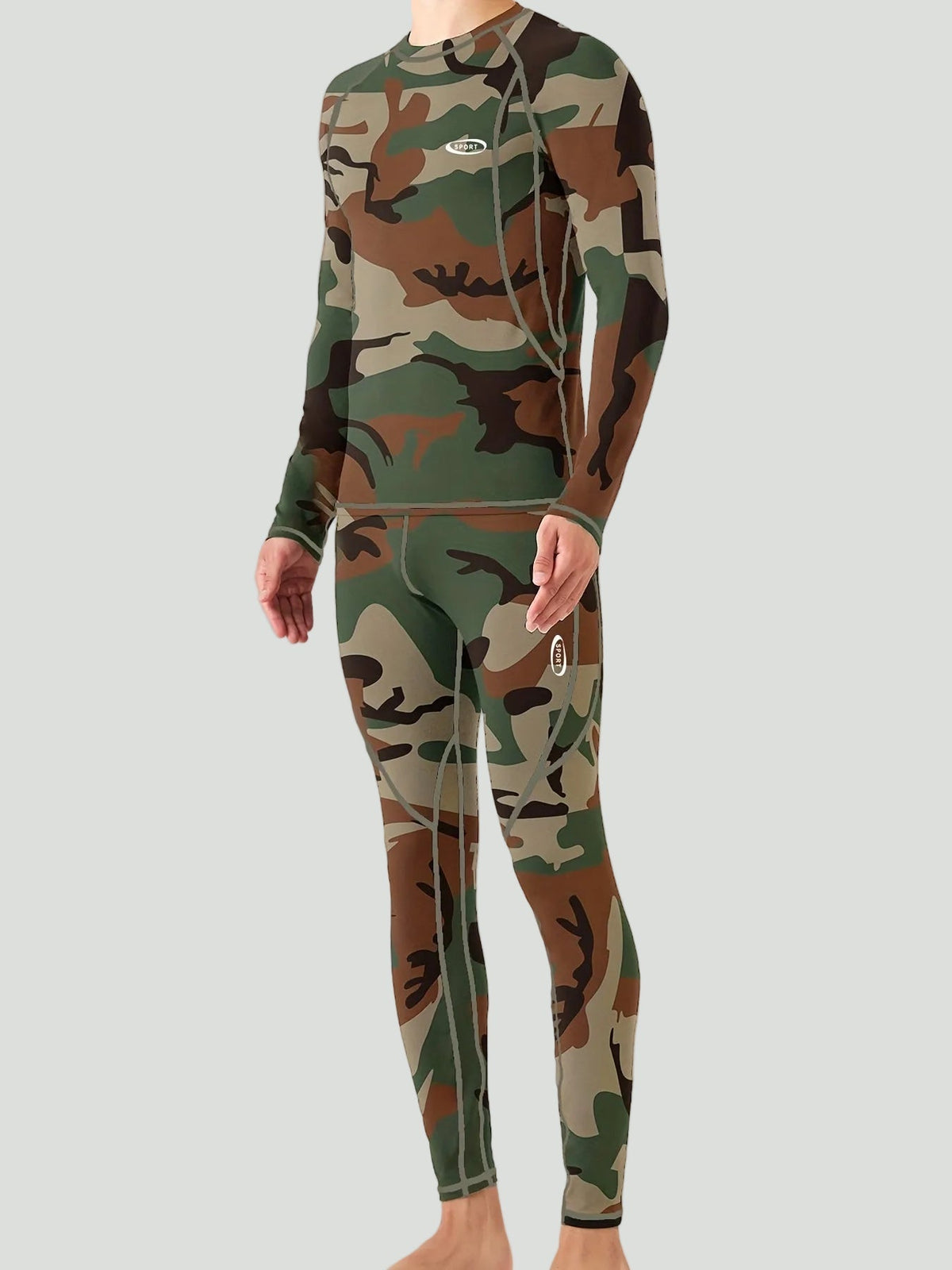 Men's Thermal Base Layer Set – Fitted Long Sleeve Top & Pants for Cold Weather | Thomler
