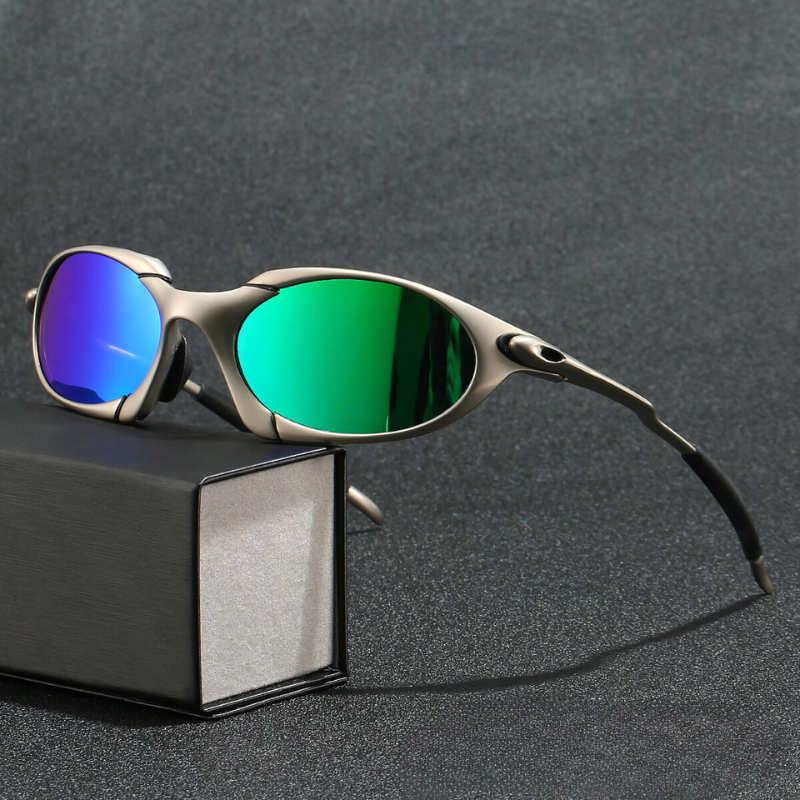 Polarized Sport Sunglasses for Men Metal Frame UV Protection Outdoor Driving Cycling Running Eyewear | Thomler
