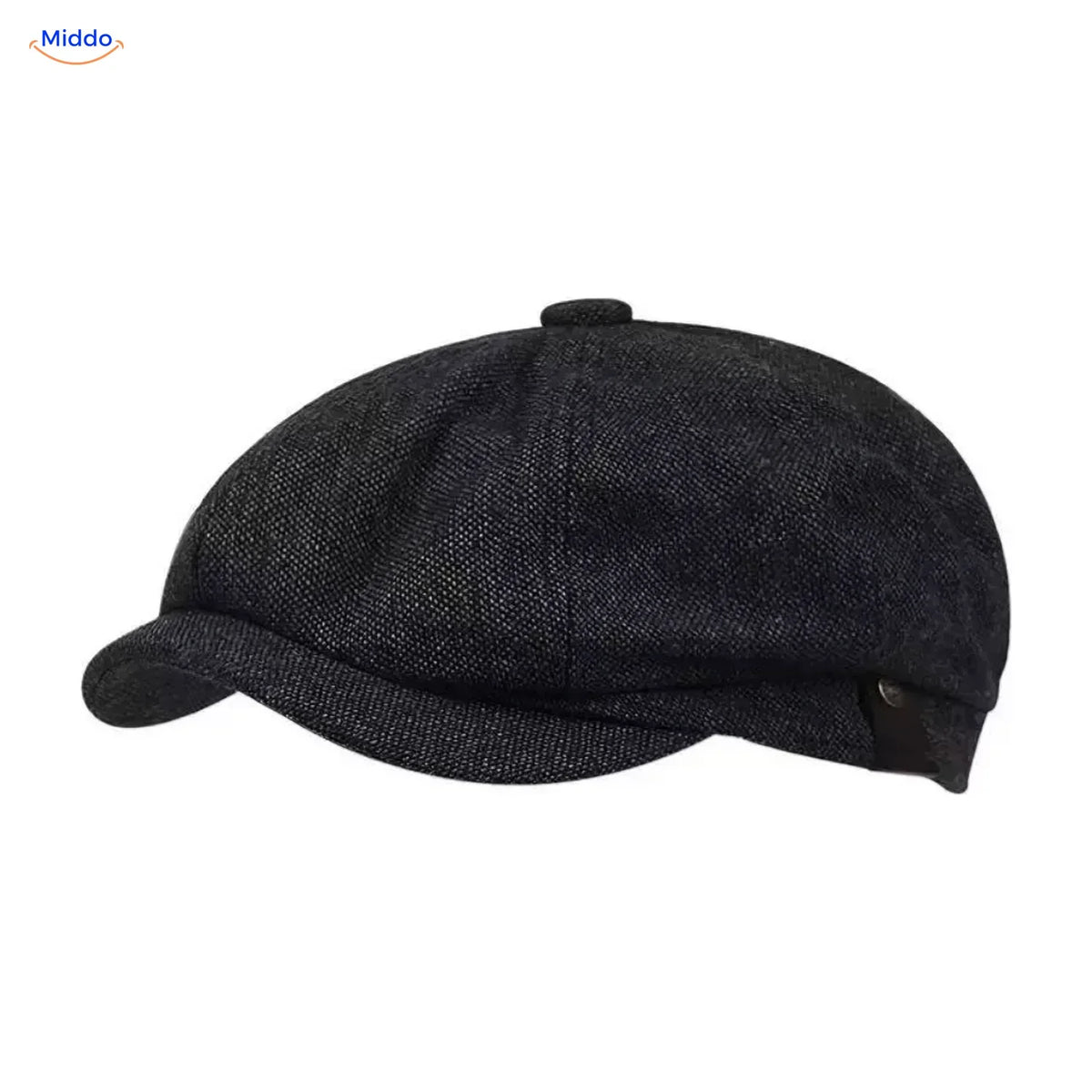 Retro 1920s 8-Panel Newsboy Cap for Men – Lightweight Foldable Driver Hat with Short Peak – One Size Casual Daily Flat Cap | Thomler