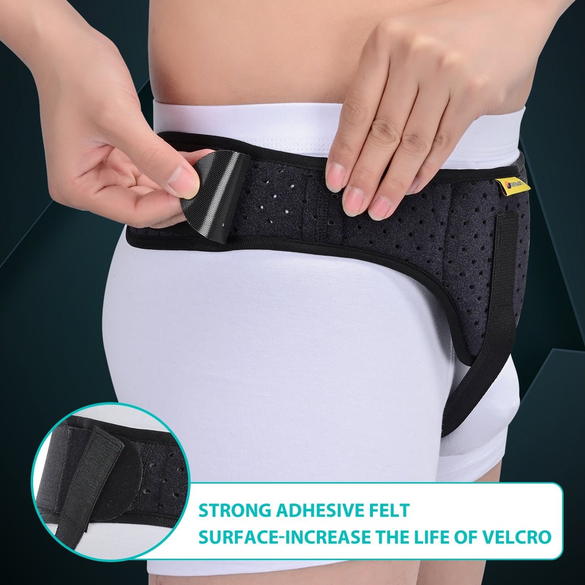 Adjustable Inguinal Hernia Support Truss with Removable Compression Pad for Men & Women Post-Surgery Recovery & Daily Comfort | Thomler