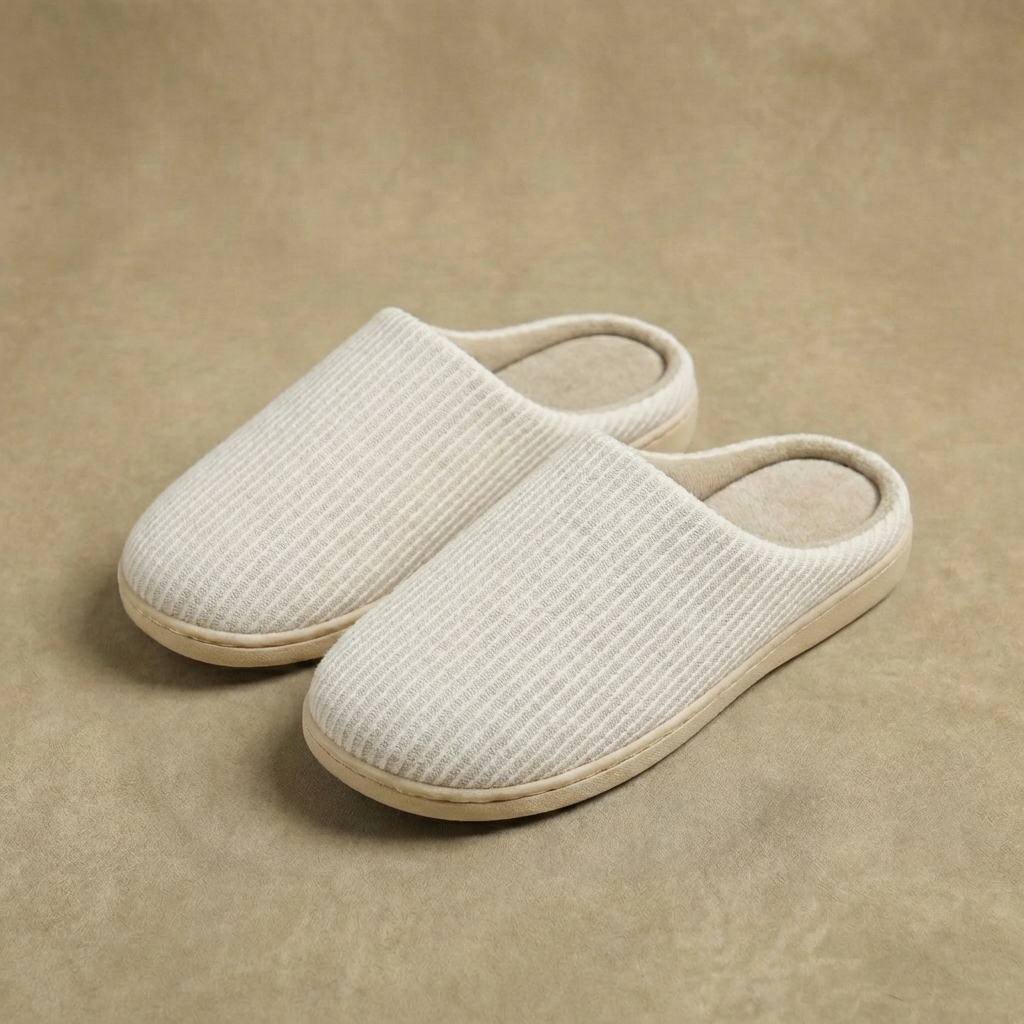 Women's Cushioned Indoor Slides with Anti-Slip Sole – Breathable Cotton Foam Footbed House Shoes for All-Day Comfort & Support | Thomler