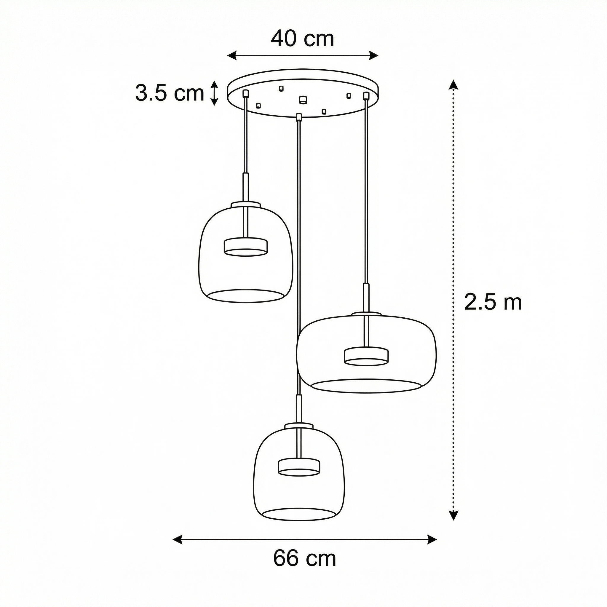 Glass Globe Hanging Fixture Adjustable Ceiling Light for Kitchen Island Dining Room Living Space | Amber Clear Gray in 6 10 or 14 Inch Diame | Thomler
