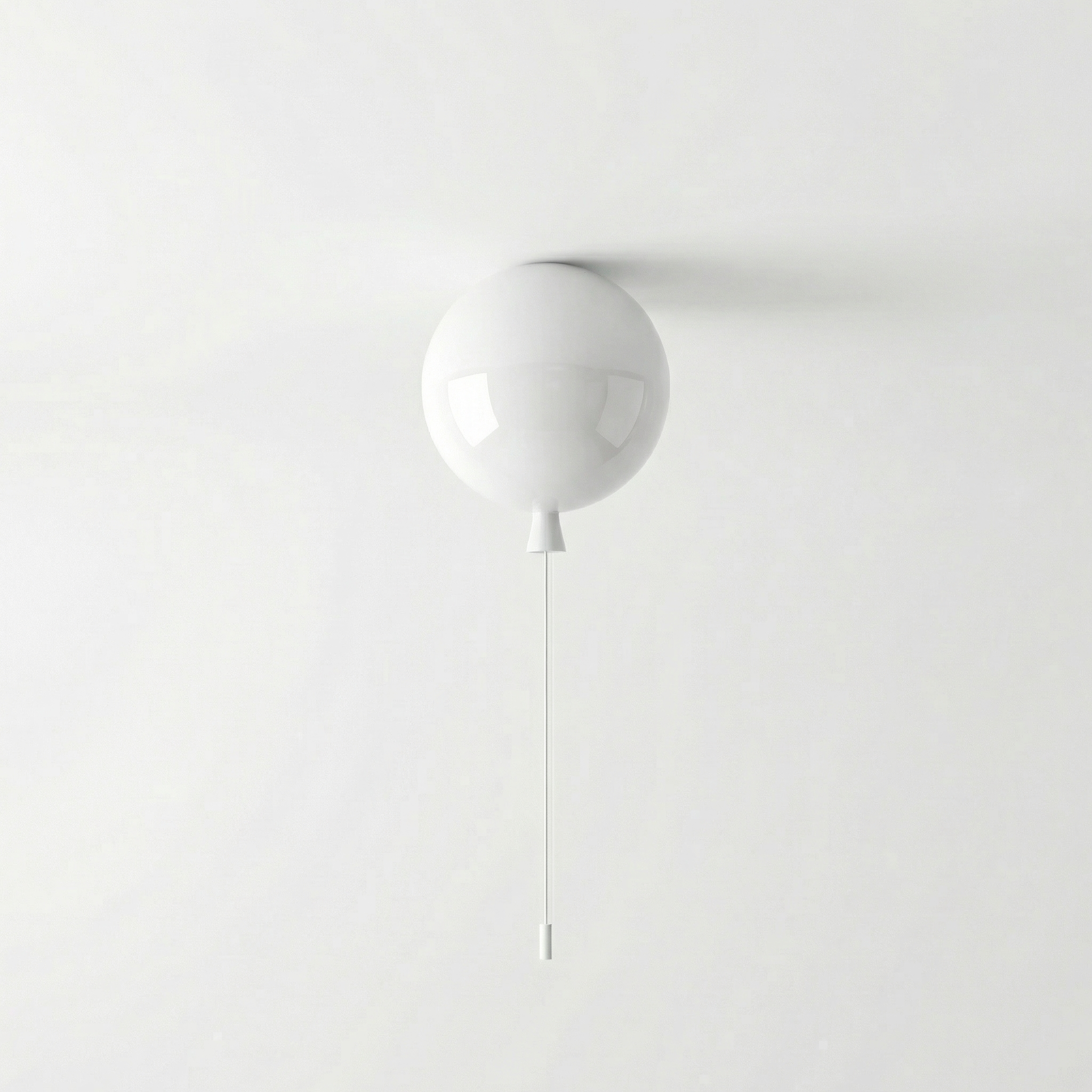 Spherical LED Wall & Ceiling Fixture with Pull Chain in Red Blue Yellow Green Orange White Small Medium Large for Bedroom Playroom Hallway K | Thomler