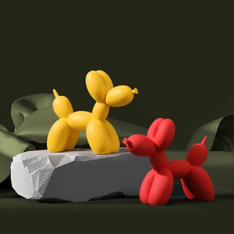 Decorative Sculpture Resin 21.5 cm Balloon Dog Modern Living Room Office Abstract Ornament Gift | Thomler