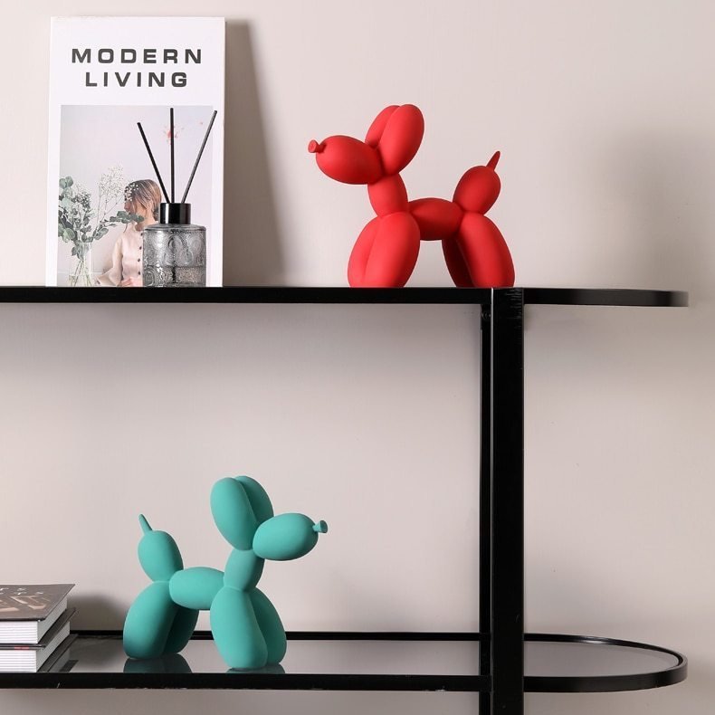 Decorative Sculpture Resin 21.5 cm Balloon Dog Modern Living Room Office Abstract Ornament Gift | Thomler