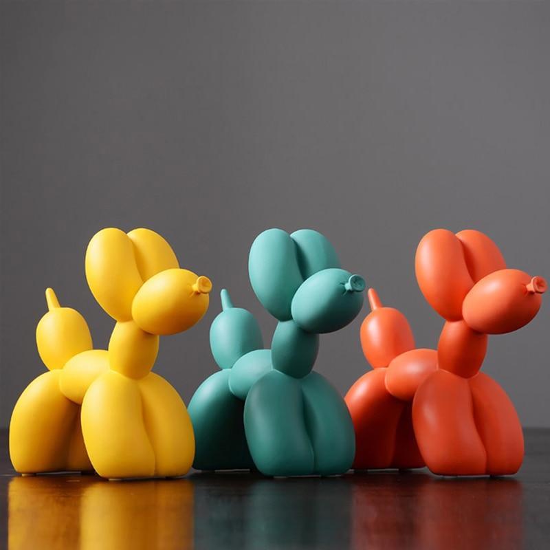 Decorative Sculpture Resin 21.5 cm Balloon Dog Modern Living Room Office Abstract Ornament Gift | Thomler
