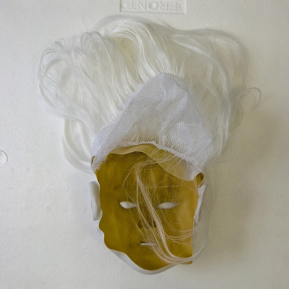 Ghostly Crone Latex Halloween Mask – Half-Face Haunted Costume Accessory | Thomler