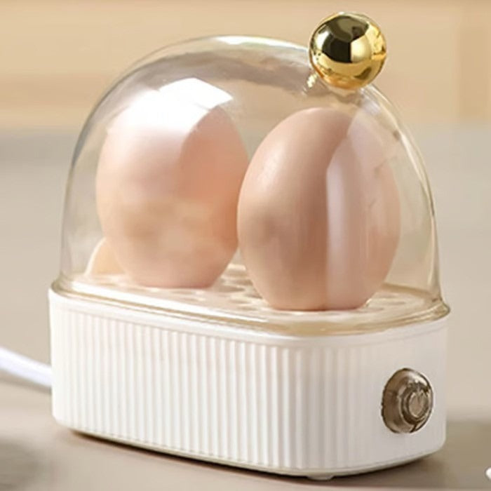 Electric Egg Cooker 12.5 cm Compact 2 Egg Kitchen Breakfast Steamer Soft Medium Hard Boiled Countertop Cooker | Thomler
