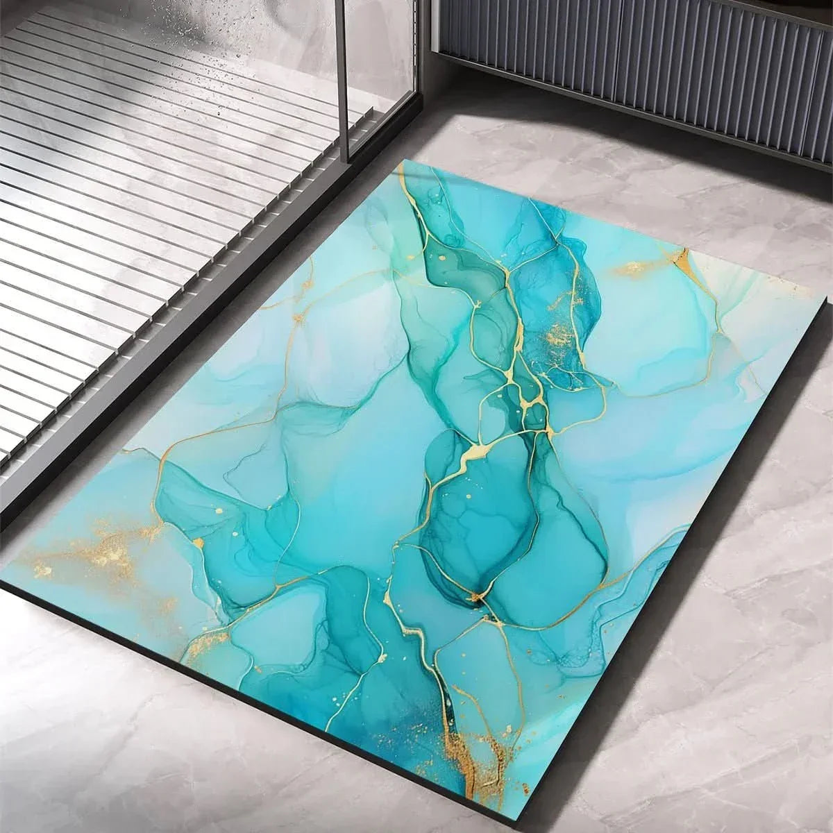 Fast-Drying Diatomaceous Earth Bath Mat with Non-Slip Base for Shower & Bathroom | Thomler