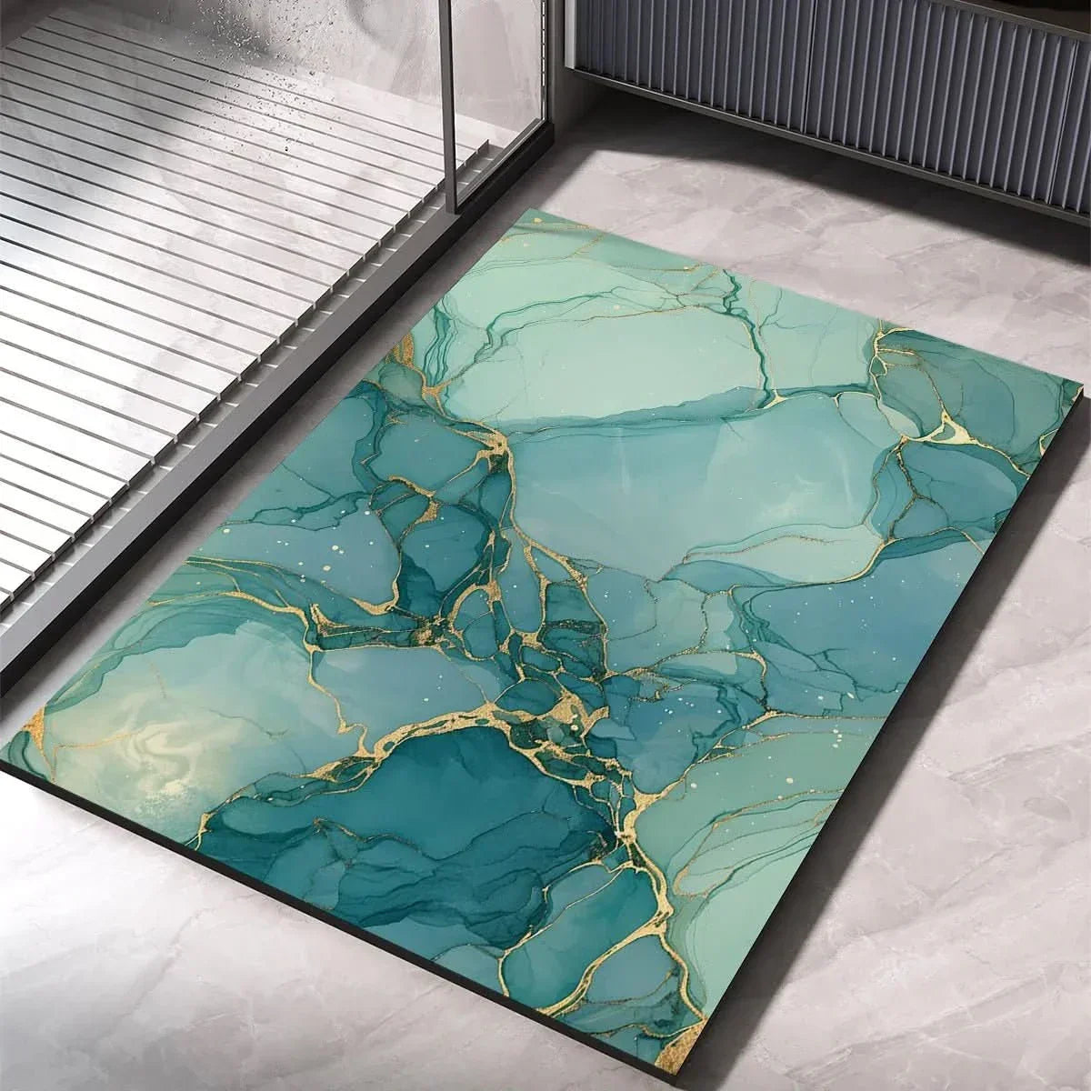 Fast-Drying Diatomaceous Earth Bath Mat with Non-Slip Base for Shower & Bathroom | Thomler
