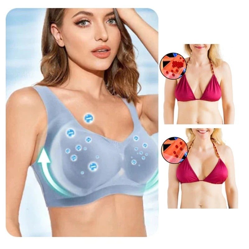 Wireless Cooling Comfort Bra – Breathable Seamless Support with Lymphatic Wellness Technology for Women | Thomler