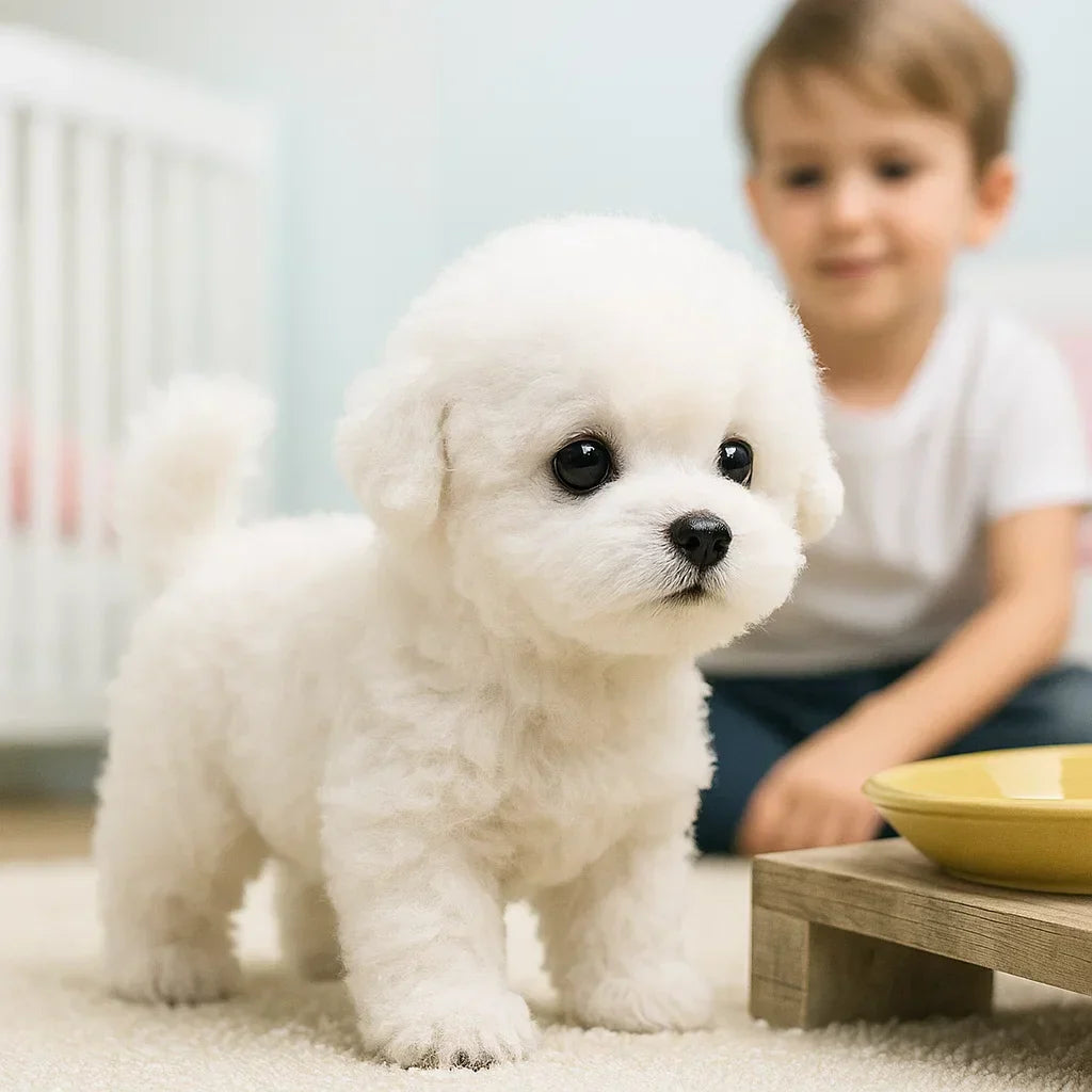 Robot Dog Plush Interactive 17.0 cm Walking Barking Touch Sensor Companion Toy Gift | Thomler