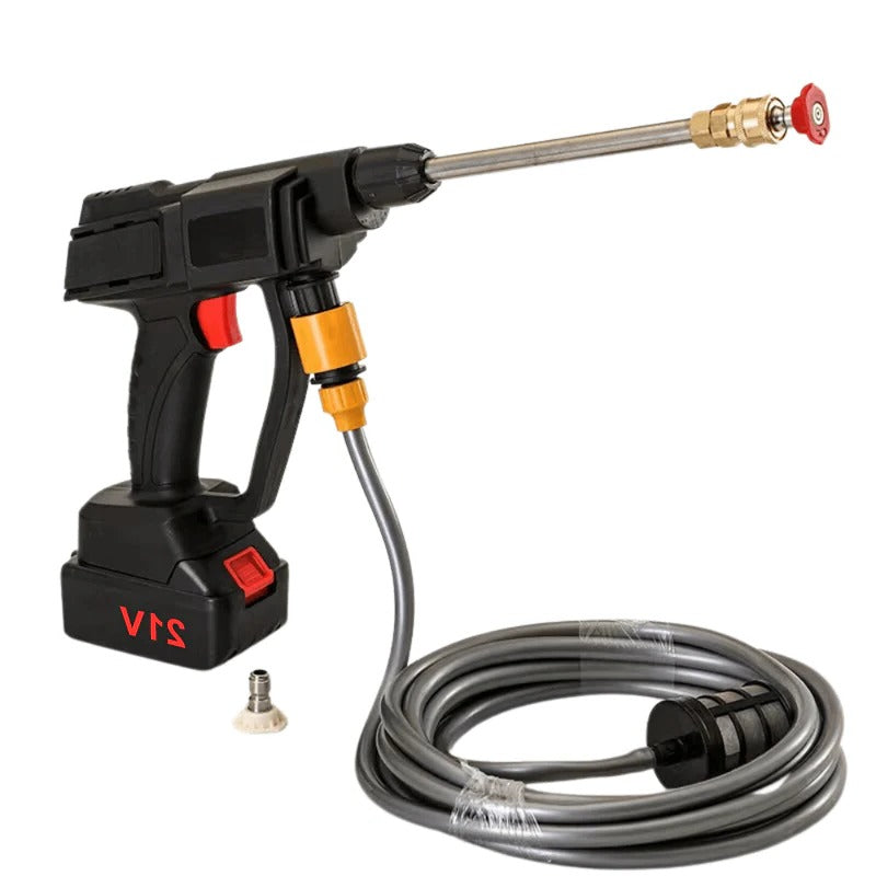 Rechargeable Pressure Washer with Dual Battery Pack for Cars, Patios & Outdoor Cleaning – Portable Cordless Spray Gun | Thomler