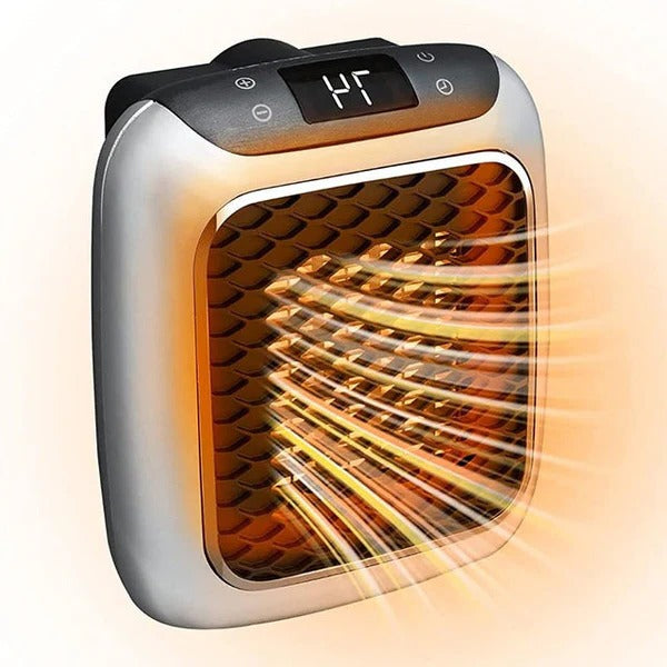 Wall-Mount Space Heater 800W Ceramic Mini Room Warmer with Digital Thermostat Timer for Bedroom Office Dorm | Thomler