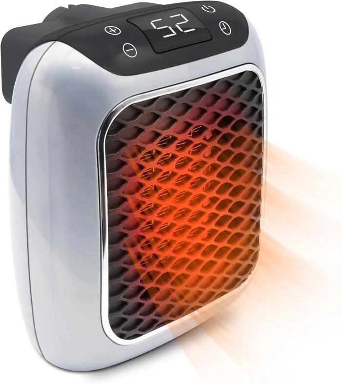 Wall-Mount Space Heater 800W Ceramic Mini Room Warmer with Digital Thermostat Timer for Bedroom Office Dorm | Thomler
