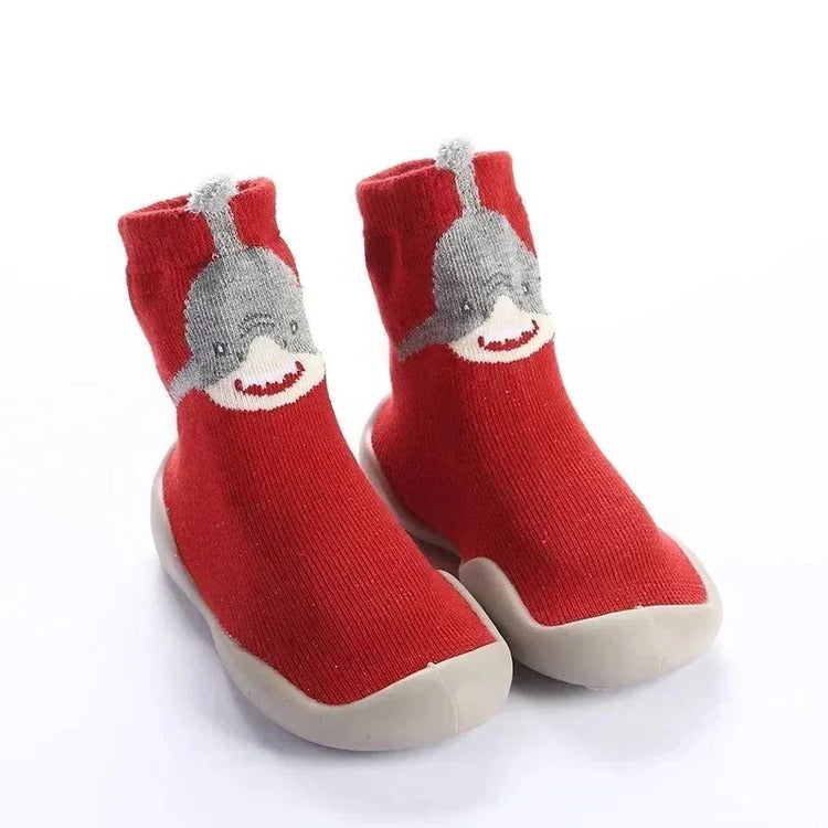 Toddler Grippy Slipper Socks with Anti-Slip Soles & Animal Prints for Boys & Girls Infants & Toddlers Indoor Home Wear | Thomler