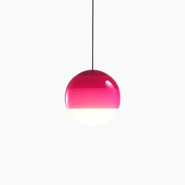Adjustable Brightness Hanging Light Fixture with Brushed Metal Finish & Stone Glass Shade – E27 Socket | Thomler