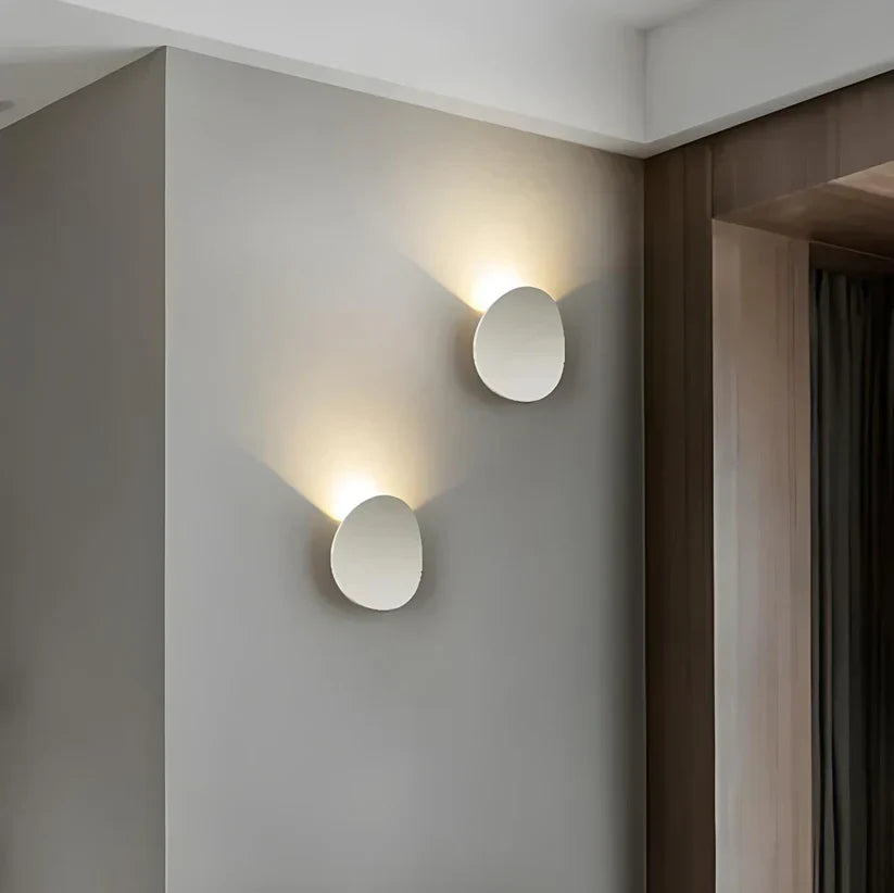 Wall Lamp Aluminium 7W LED Black Modern Bedroom Hallway Indirect Accent Lighting Disc Sconce | Thomler