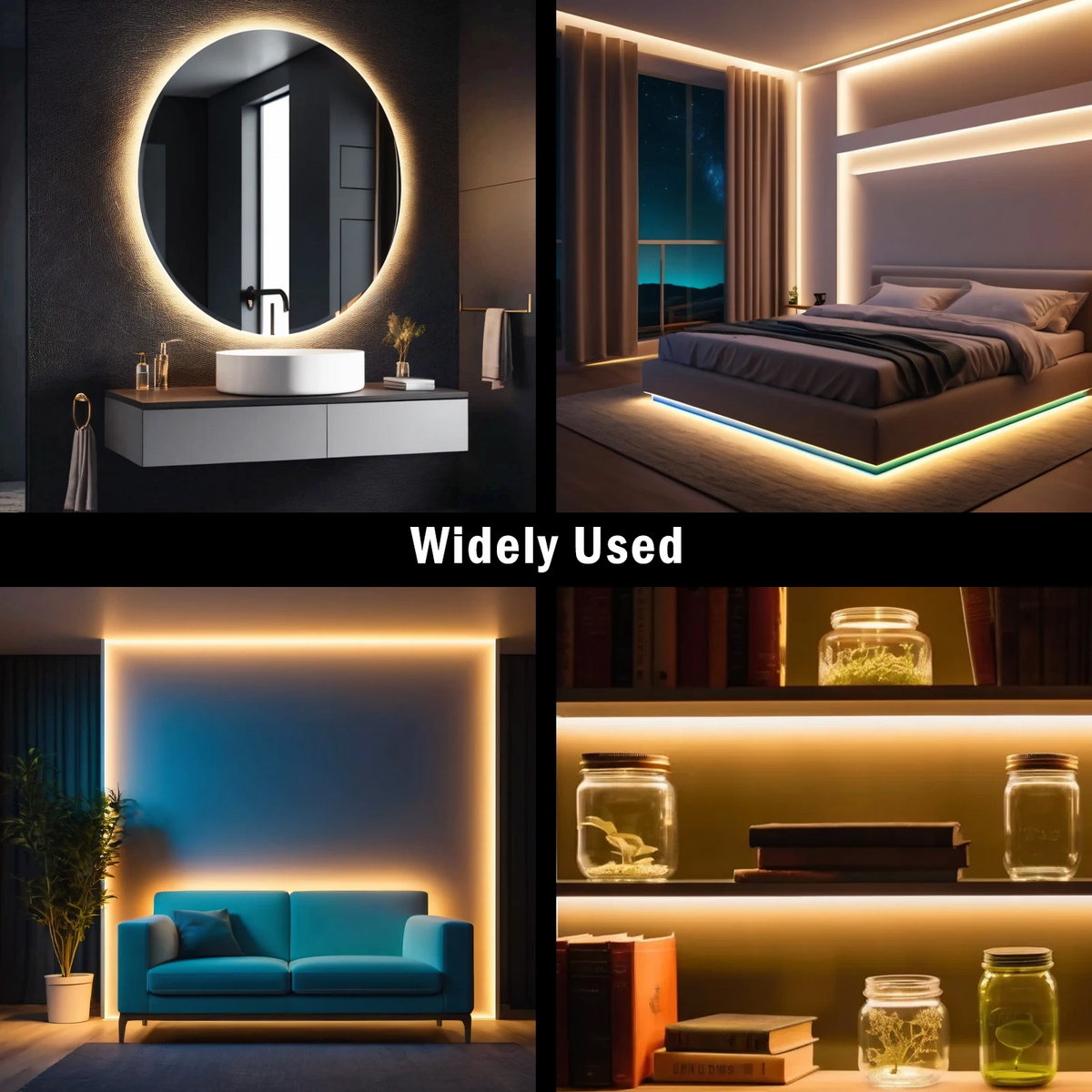 Bendable LED Strip Light Bar with Smooth Neon Glow – Warm or Neutral White | Thomler