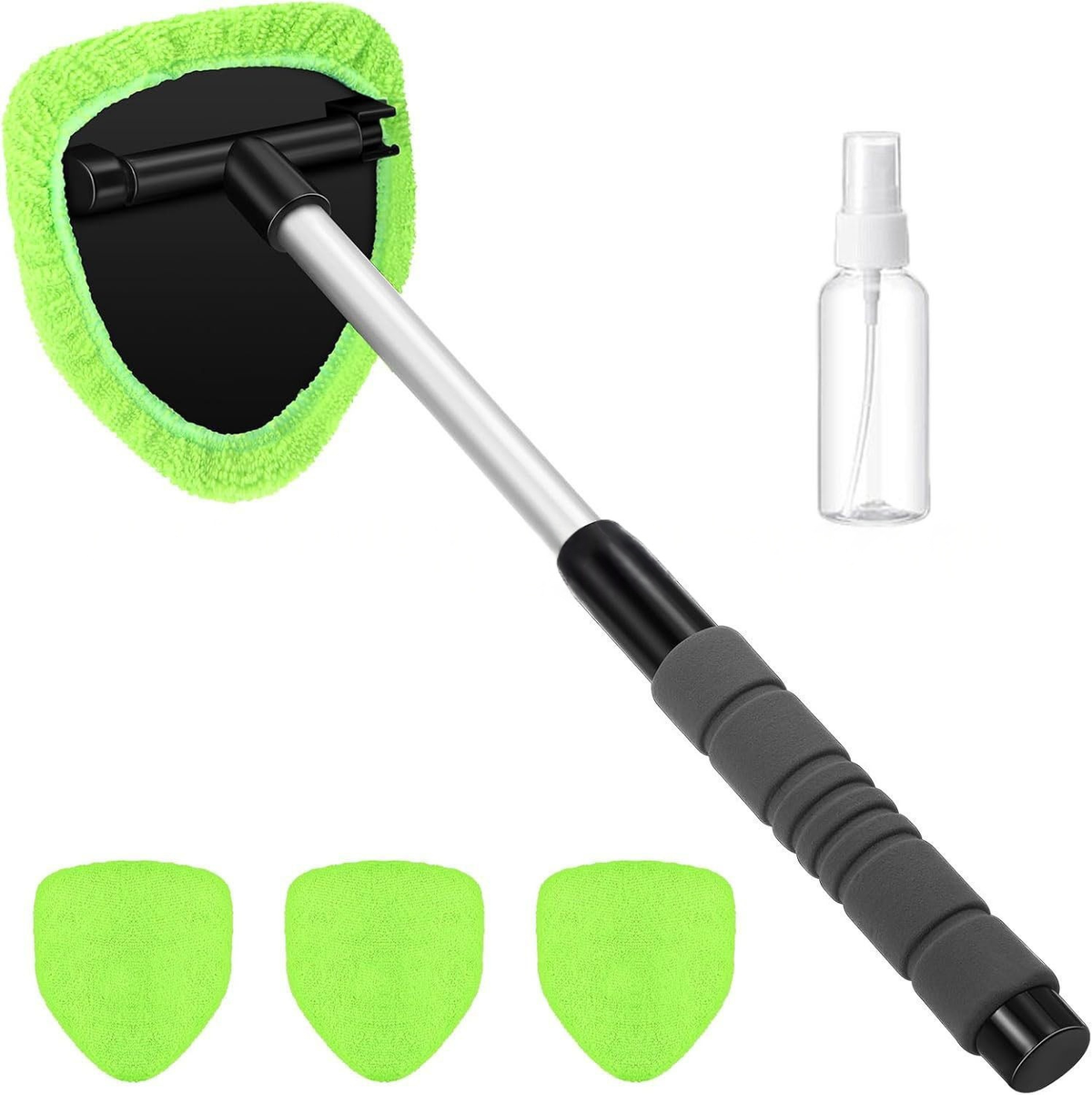 Pivoting Glass Squeegee with Telescoping Handle for Windows & Car Windshields | Thomler