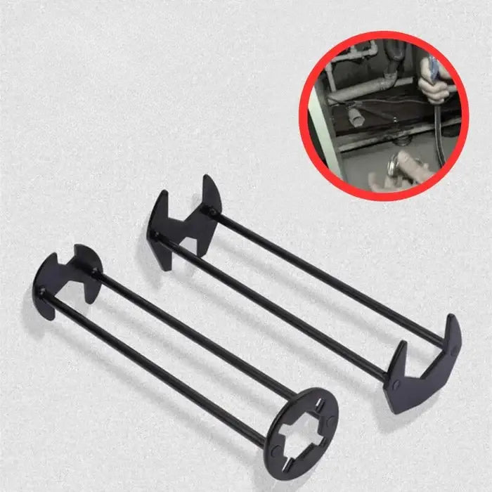 Basin Nut Wrench Tool Extended Reach Plumbing Installer for Faucet Nuts Under Sink Bathroom Kitchen | Thomler