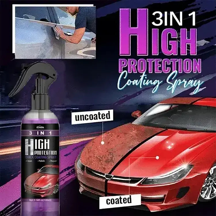 Nano Ceramic Vehicle Paint Shield Spray for Cars UV Protection Hydrophobic Gloss Finish Professional Detailing Solution Quick Dry Formula Wa | Thomler