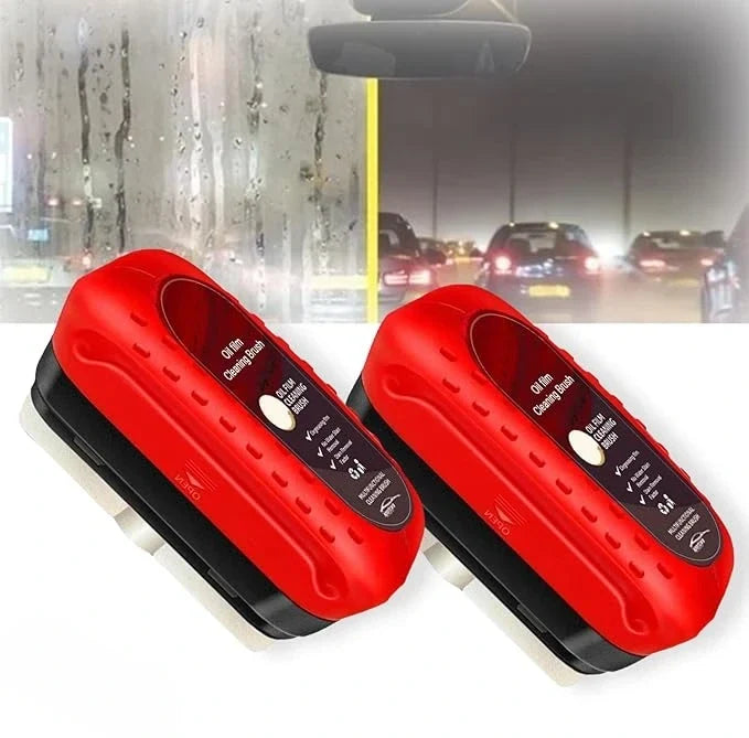 Windshield Glass Cleaner Brush with Water-Repellent Coating for Cars – Removes Haze, Streaks & Road Film | Thomler