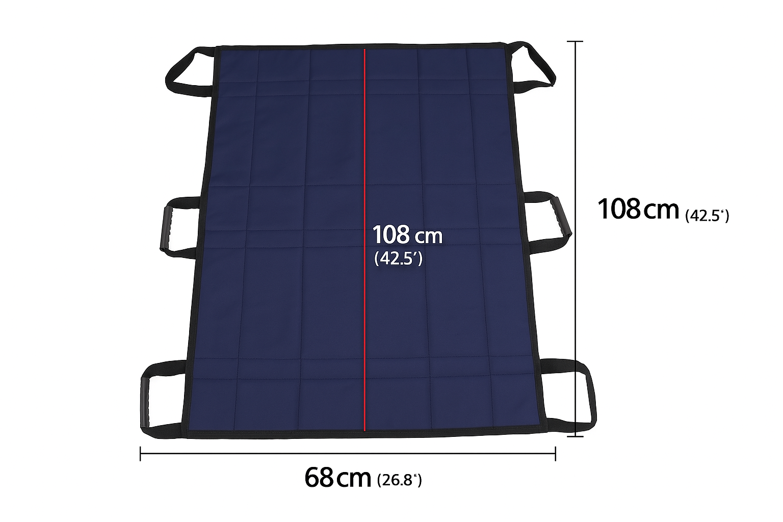 Cushioned Mobility Aid for Bedroom Repositioning & Caregiver Assistance with Secure Grip Handles | Senior Transfer Helper for In-Bed Movemen | Thomler