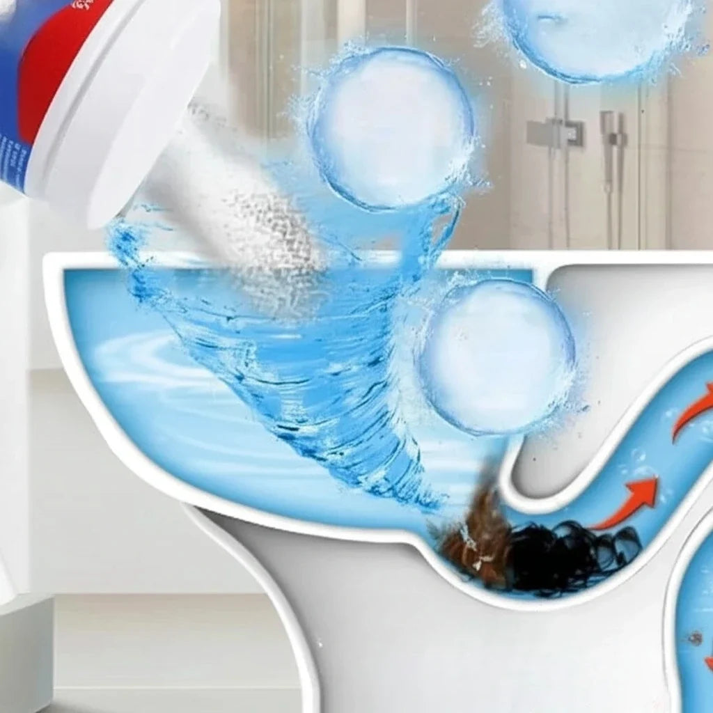 Fast-Acting Drain Cleaner for Kitchen & Bathroom Sinks, Dissolves Hair Grease Soap Scum Clogs, Heavy-Duty Foam Formula for Shower Tubs Pipes | Thomler