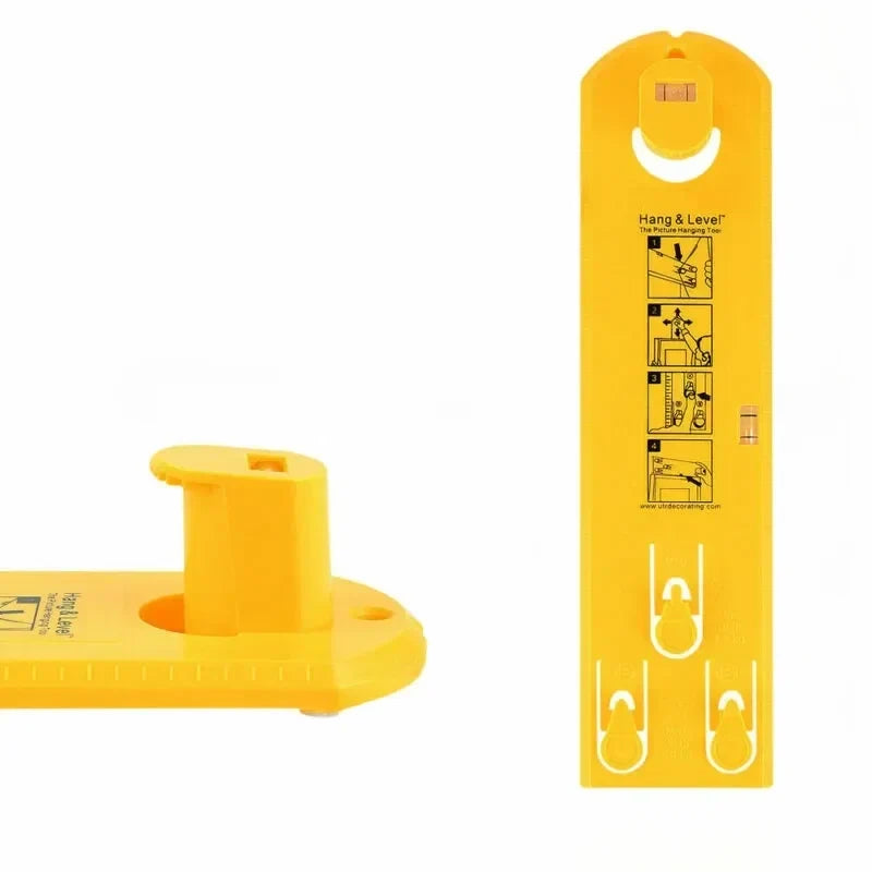 Picture Hanging Tool with Integrated Level for Straight Wall Art Placement and Accurate Nail Marking for Home Gallery Displays | Thomler