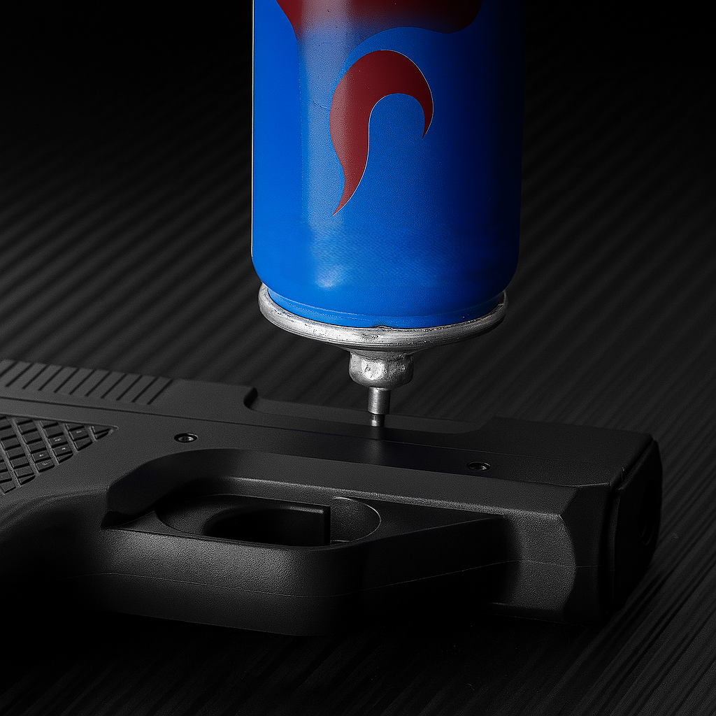 Pistol Windproof Butane Lighter with Hidden Compartment for Keys, Cash & Valuables | Refillable Torch Flame | Collectible Novelty Design | Thomler