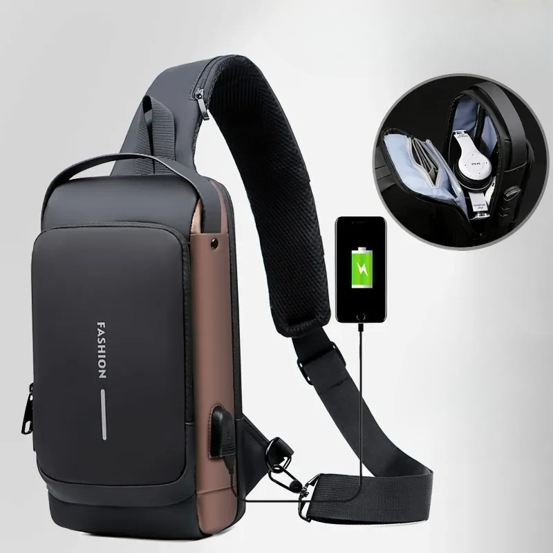 Compact Sling Bag with Combination Lock for Men and Women Crossbody Security Chest Pack for Travel Commute Outdoors | Thomler