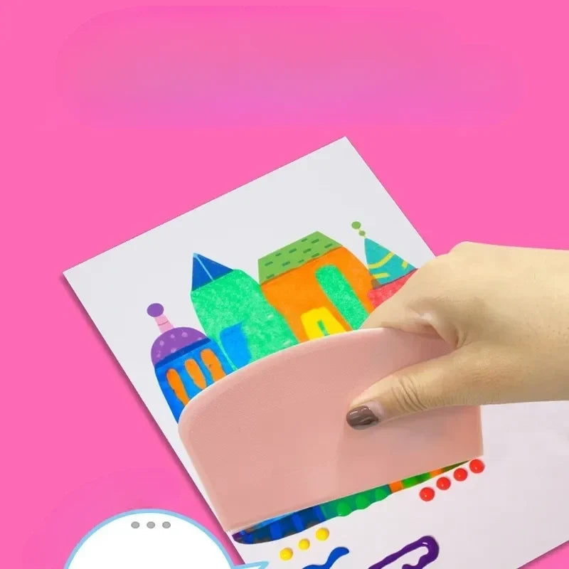 Kids Rainbow Scratch Art Kit with Squeeze Pens & Reveal Cards for Creative Screen-Free Play | Thomler